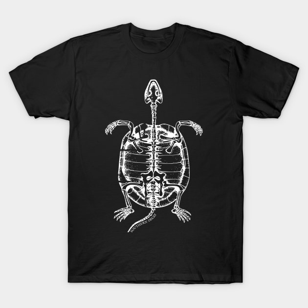 Southern Decay Turtle Skeleton T-Shirt by Talesbybob